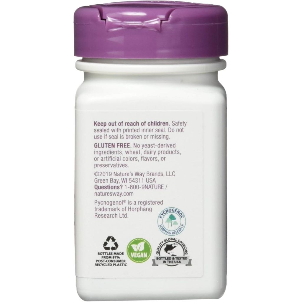 LowCostPh | Nature's Way, Pycnogenol, 50 mg, 30 Vegan Tablets, Cardiovascular Support