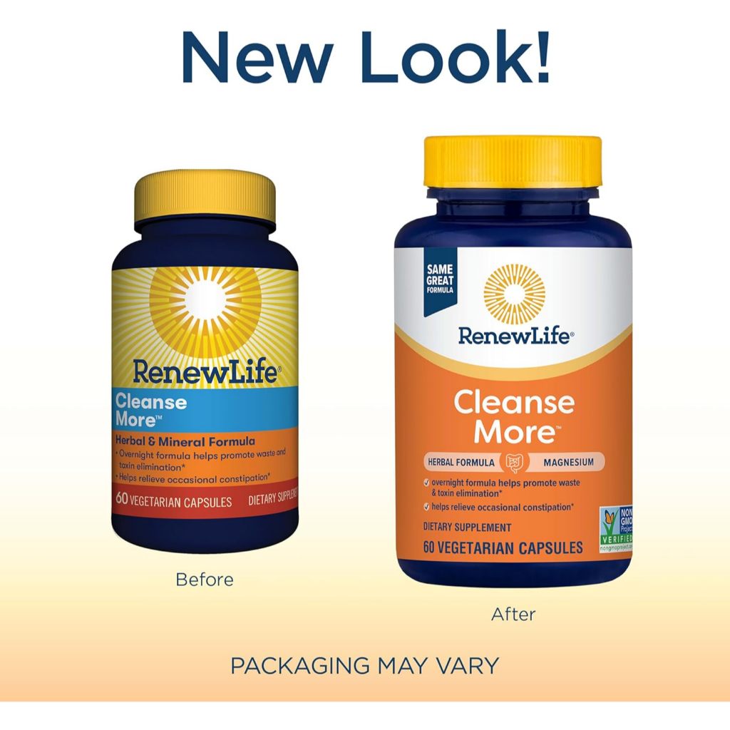 LowCostPh | Renew Life, Cleanse More™, 60 Vegetarian Capsules, Promote Waste & Toxin Elimination