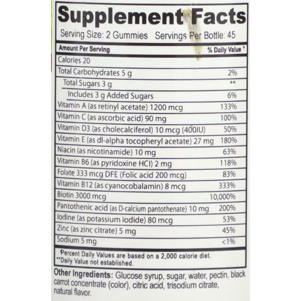 LowCost PH| Doctor's Finest, Multi Vitamin for Teens, Raspberry, 90 Gummies