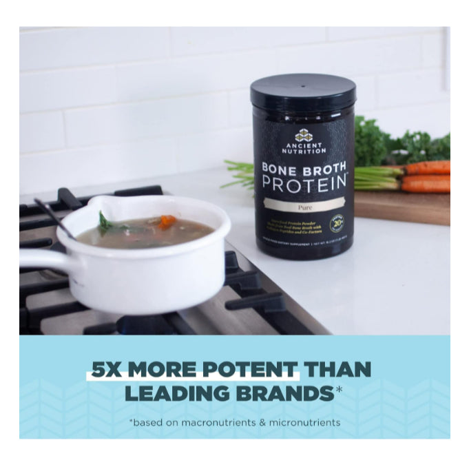 LowCost PH| Ancient Nutrition, Bone Broth Protein, Pure, 2 lb (892 g)