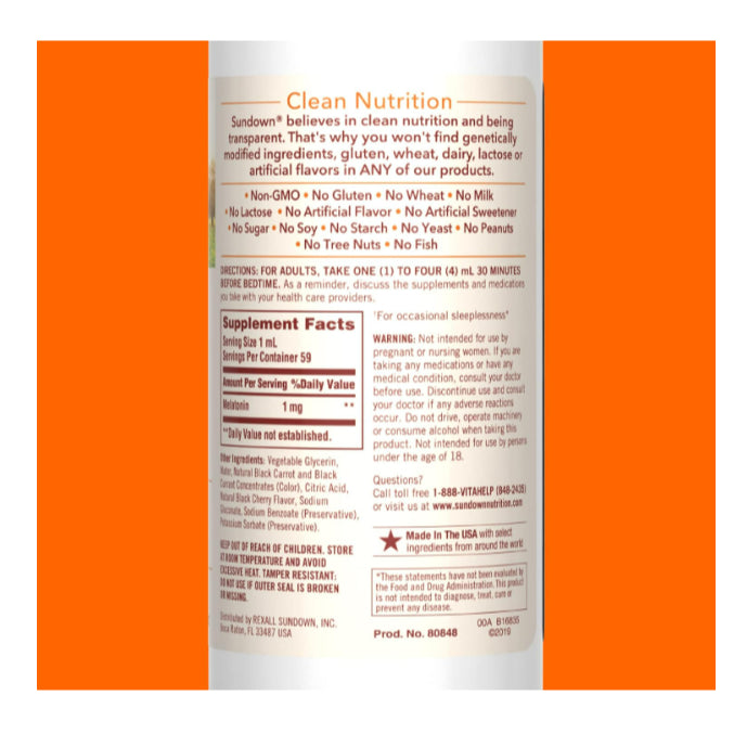 Lowcostph | Sundown Naturals, Liquid Melatonin, Cherry, Life Extension & Natrool