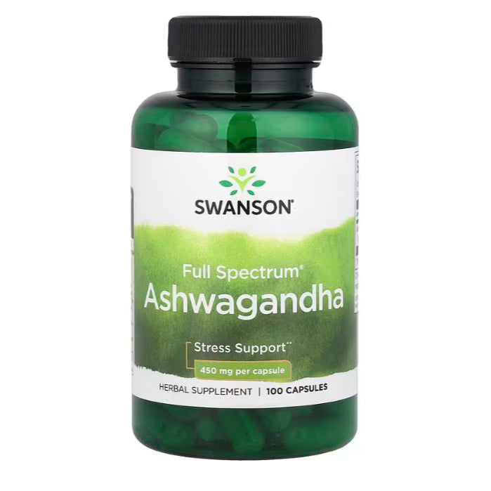 SwanonPh| Swanson, Full Spectrum, Ultimate 250mg, Ashwagandha Extract, 450mg, Capsule Stress Support