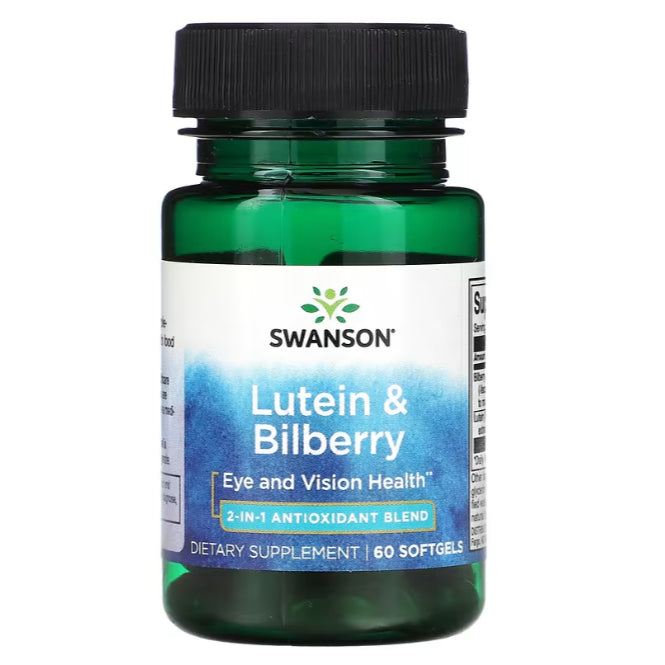 Swanson Ph | Swanson, Lutein Esters & Bilberry, Fruit 470mg, Extract, Eye and Vision Support