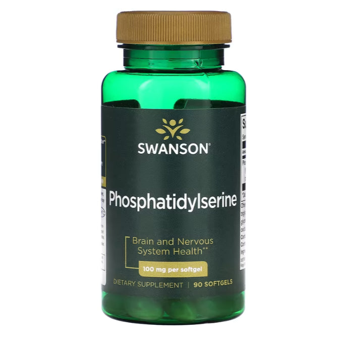 Swanson Ph | Swanson, Phosphatidylserine, 100mg, 300mg, Softgels Brain and Nervous System Health