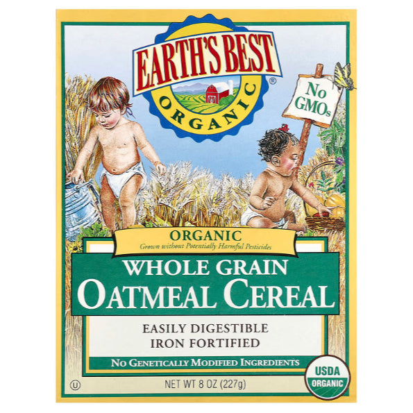 LittleSunshine | Earth's Best, Organic Whole Grain Multi-Grain Cereal, Whole Grain Oatmeal 227g