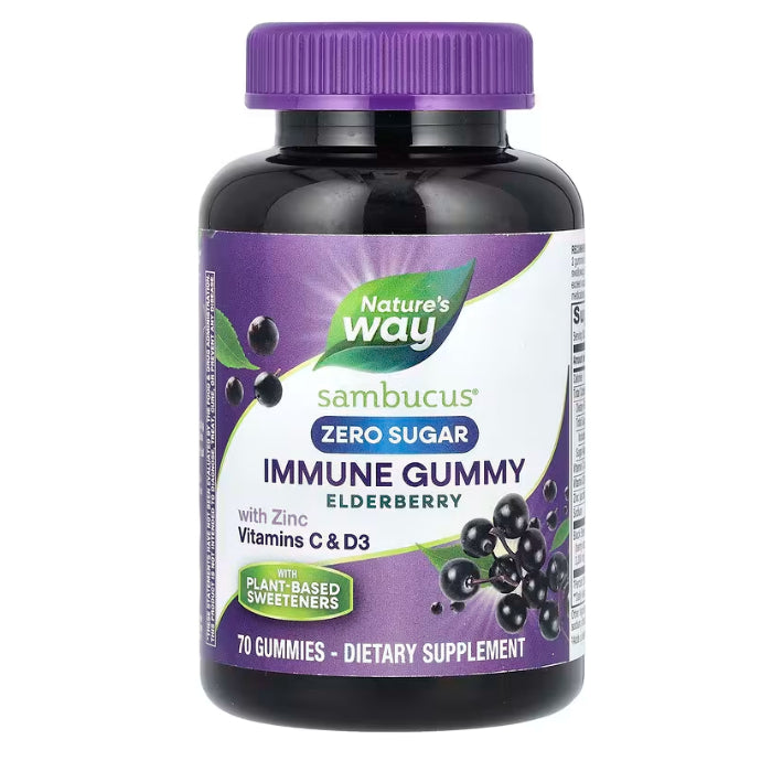 USA Onhand | Nature's Way Immune Support Sambucus Gummies for Kids and Adult Elderberry