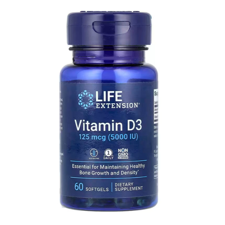 LowCostPH | Life Extension Vitamin D3 125mcg, 175mcg, 25mcg, with Sea iodine