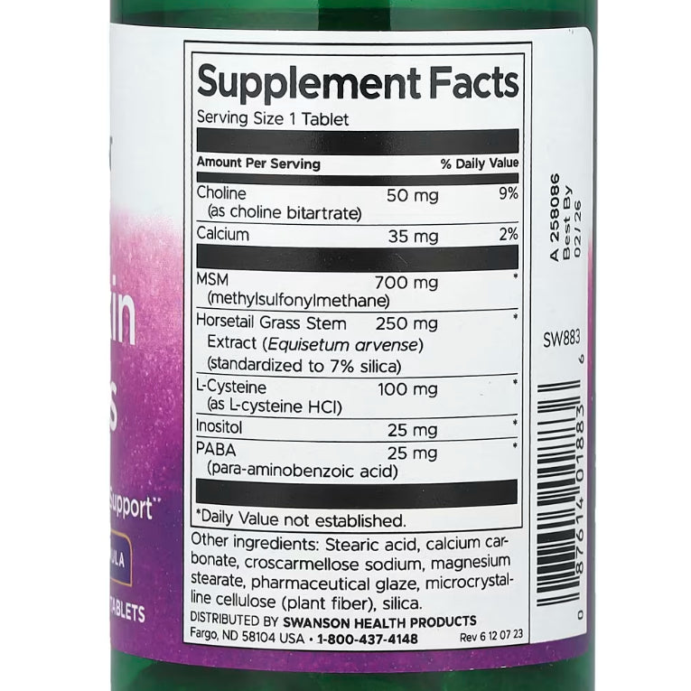 LowCostPH| Swanson, Hair, Skin & Nails, 60 Tablets