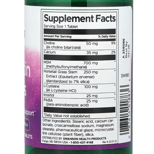 LowCostPH| Swanson, Hair, Skin & Nails, 60 Tablets