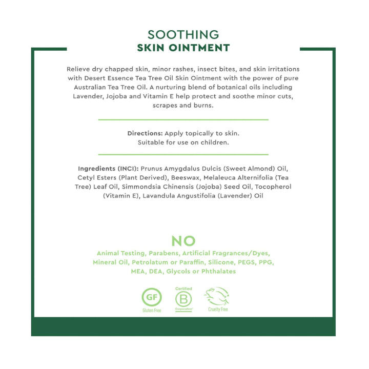 LowCostPH| Desert Essence, Soothing Skin Ointment, 1 fl oz (29.5 ml)