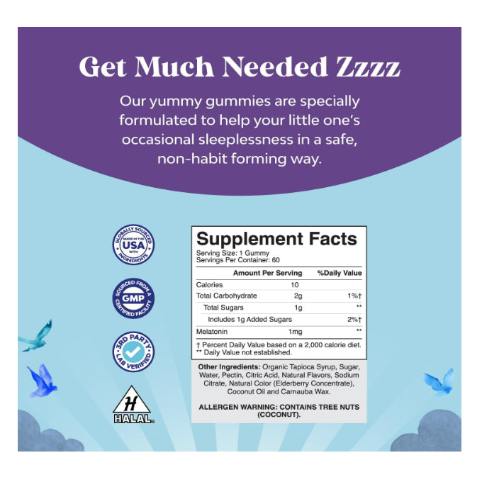 LowCost PH| Nature's Craft, Kids Melatonin Gummies, Strawberry, 1 mg, 60 Gummies Hassle-Free