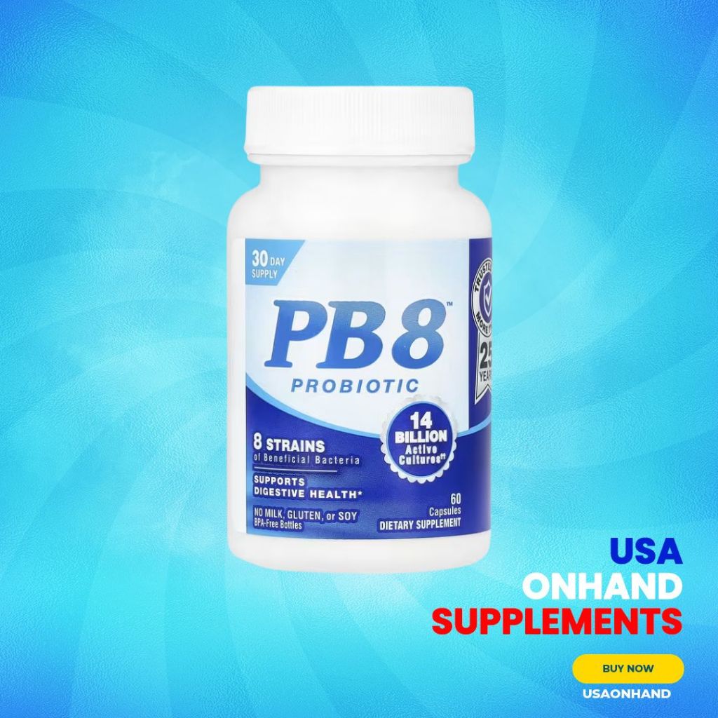 USA Onhand | Nutrition Now PB 8 Probiotic, 120 Capsules, 60Capsules Supports Digestive Health