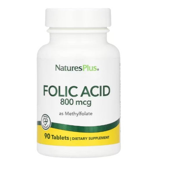 LowCostPh | NaturesPlus, Folic Acid as Methylfolate , 800 mcg, 90 Tablets
