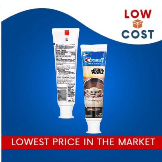 LowCostPh | Crest, Kids, Fluoride Anticavity Toothpaste, Star Wars The Mandalorian, 3+ Strawberry