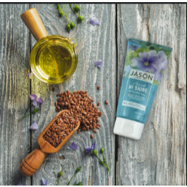 USAOnhand| Jason Natural, Styling Gel, Flaxseed Hi Shine, 6 oz (170 g)