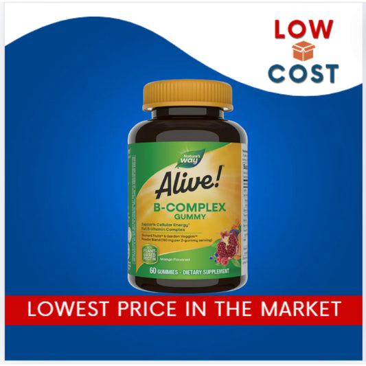 LowCost PH| Nature's Way, Alive! B-Complex Gummy, Mango, 60 Gummies