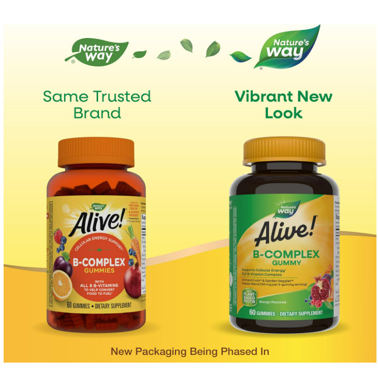 LowCost PH| Nature's Way, Alive! B-Complex Gummy, Mango, 60 Gummies
