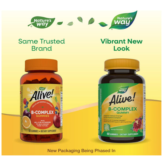 LowCostPH | Nature's Way, Alive! B-Complex Gummy, Mango, 60 Gummies