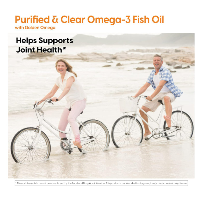 LowCostph | Doctor's Best, Purified & Clear Omega 3 Fish Oil with Goldenomega, 1,000 mg, 120 Softgel