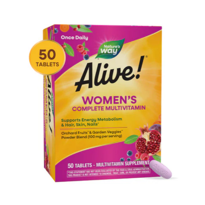 LowCost PH|ONHAND! Nature's Way Alive! Men & Women Multi, High Potency Formula, Promotes Health