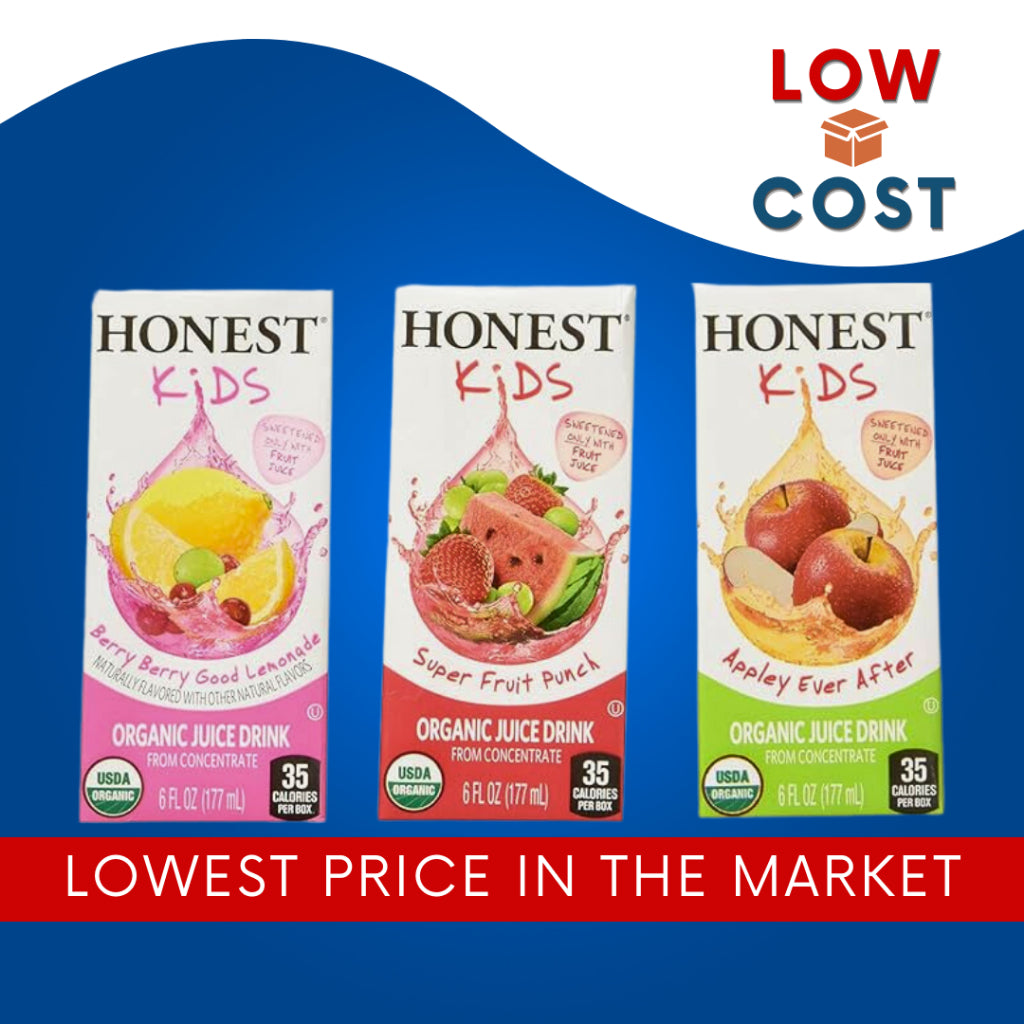 LowCostPh Honest Kids Organic Juice Drink Apple Flavor and Fruit Punch (pack of 8)