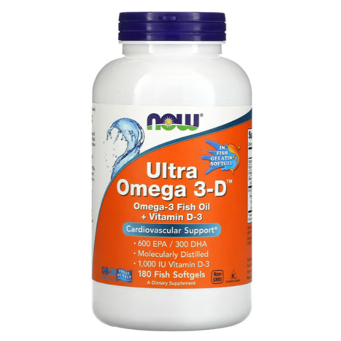 LowCostPH | Now Foods Omega-3, 180 EPA / 120 DHA, 500 Softgels Cardiovascular Support.