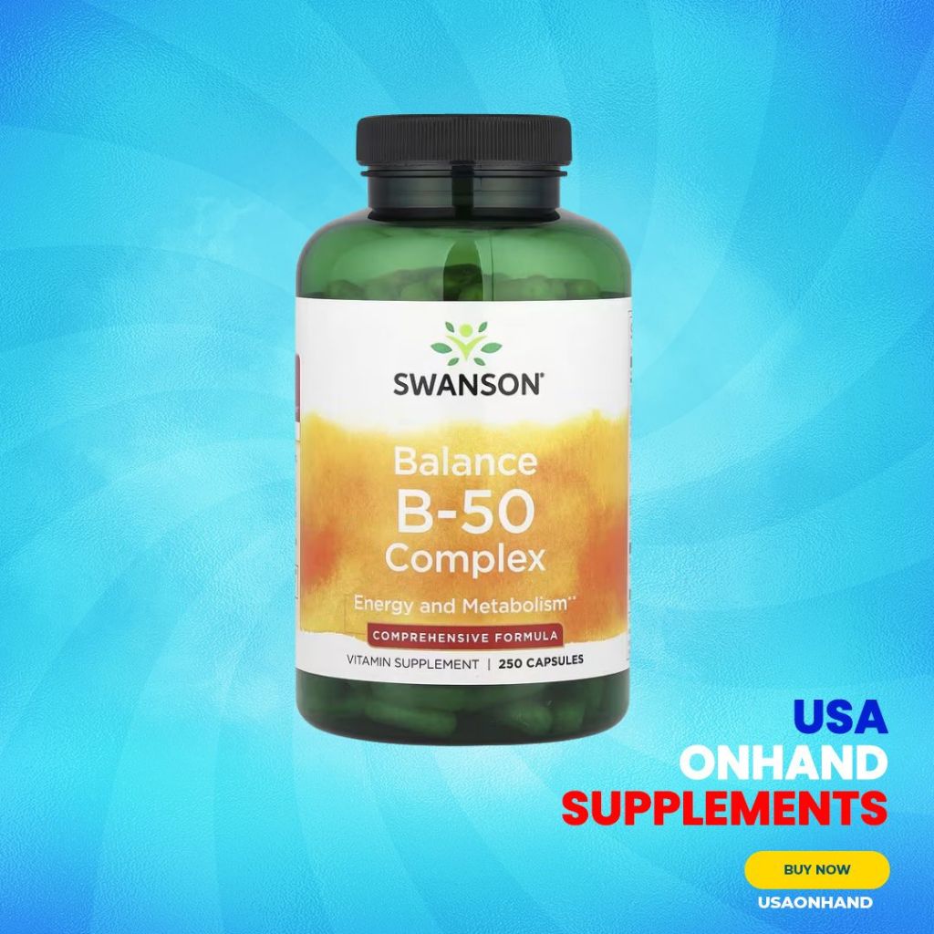USA Onhand | Swanson, Balance B-50 Complex, 250 Capsules ( Energy and Metabolism )