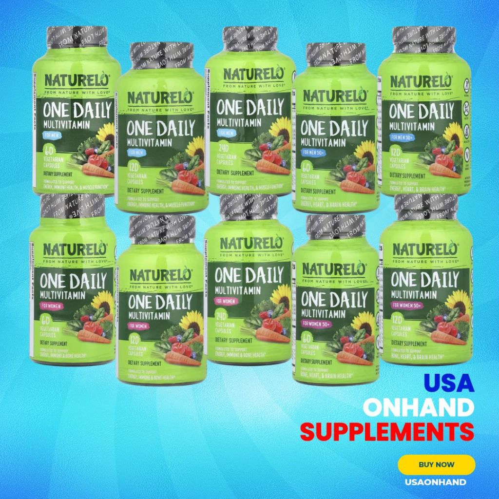 USA Onhand | Naturelo One Daily Multivitamin for Men & Women ( Support Energy & Immune Health )