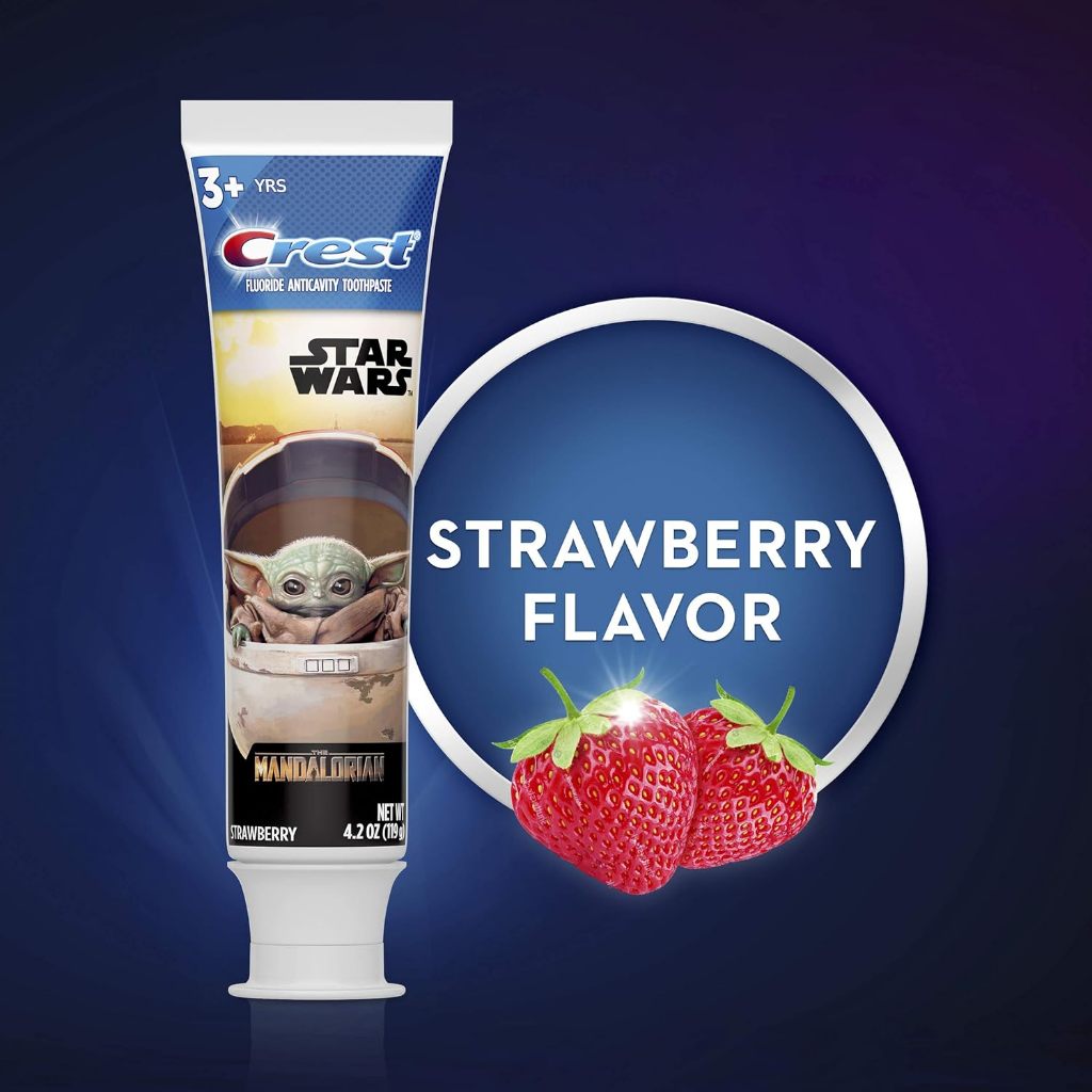 LowCostPh | Crest, Kids, Fluoride Anticavity Toothpaste, Star Wars The Mandalorian, 3+ Strawberry