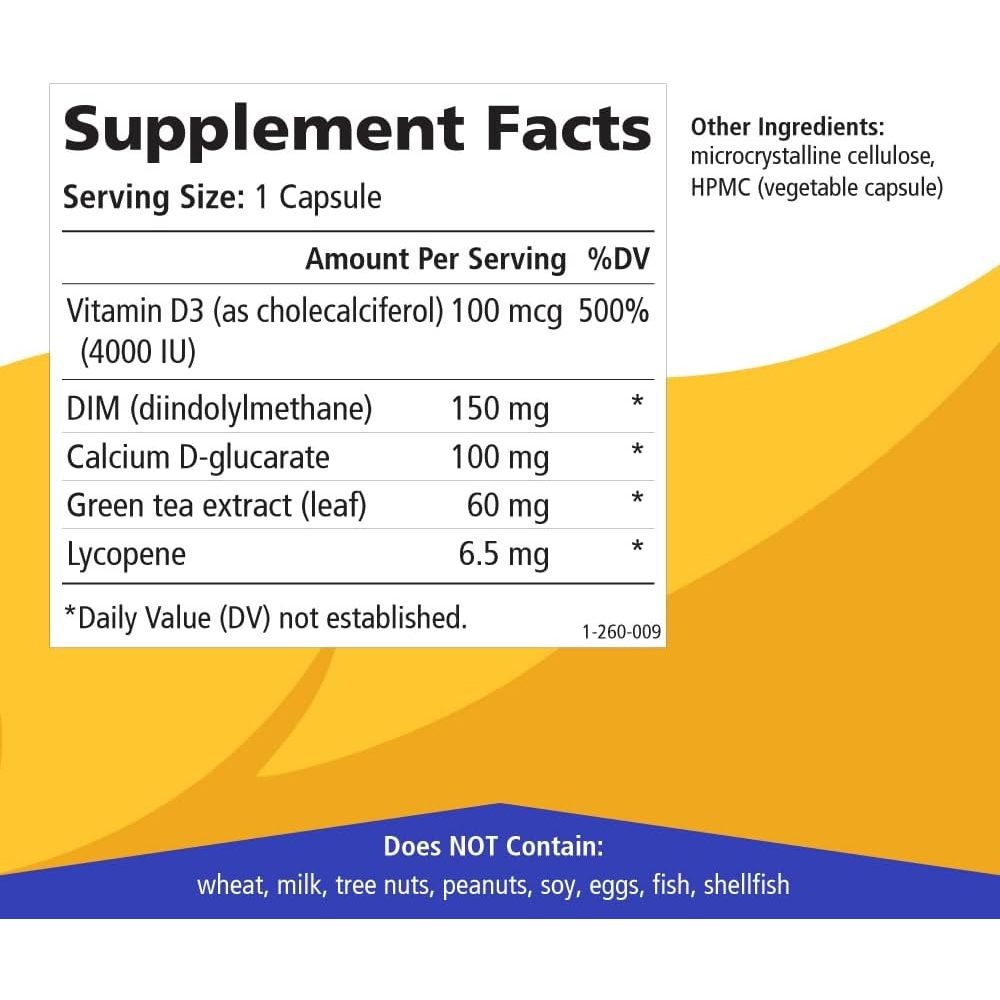 LowCostPh | Pure Essence, Breast-D, 30 Vegi-Caps, Supports Heathy Estrogen Metabolism