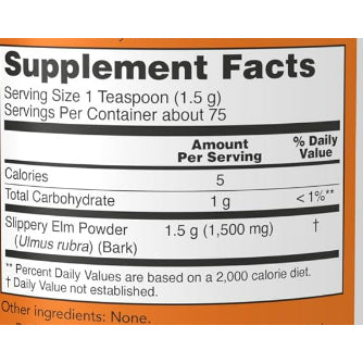 LowCost PH| NOW Foods, Slippery Elm Powder, 4 oz (113 g)