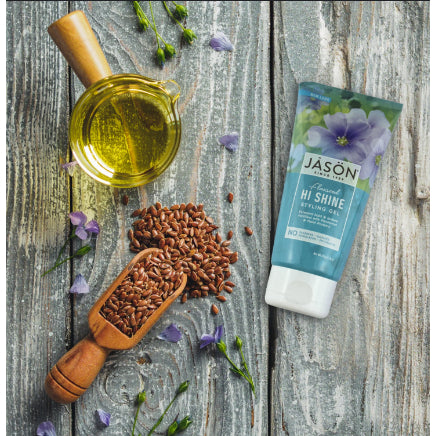 LowCost PH| Jason Natural, Styling Gel, Flaxseed Hi Shine, 6 oz (170 g)