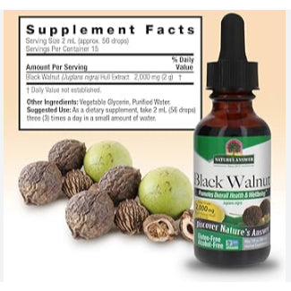HealthilyYou | Nature's Answer, Black Walnut 1,500mg, Fluid Extract, Wormwood, Nature's Way, Swanson