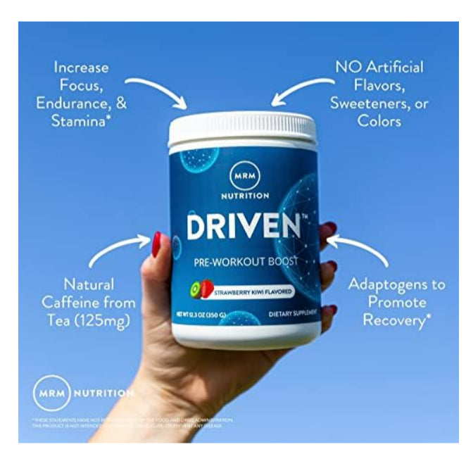 LowCost PH| MRM Nutrition, DRIVEN™, Pre-Workout Boost, Strawberry Kiwi, 12.3 oz (350 g)