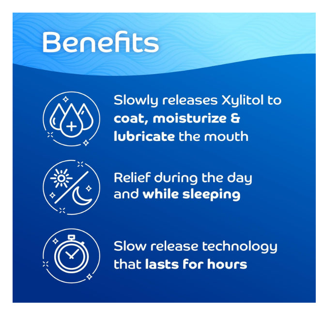 USAOnhand| OraCoat, XyliMelts® Dry Mouth, Slightly-Sweet, 40 Melts Freshens Breath