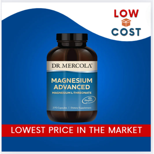 LowCost PH| Dr. Mercola Magnesium Advanced, 90 Servings (270 Counts) Magnesium L-Threonate, Non-GMO