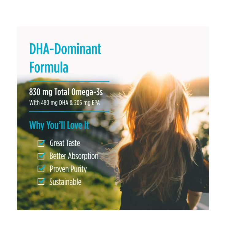USAOnhand| Nordic Naturals DHA, Strawberry - 90 Soft Gels - 830 mg Omega-3 - High-Intensity DHA
