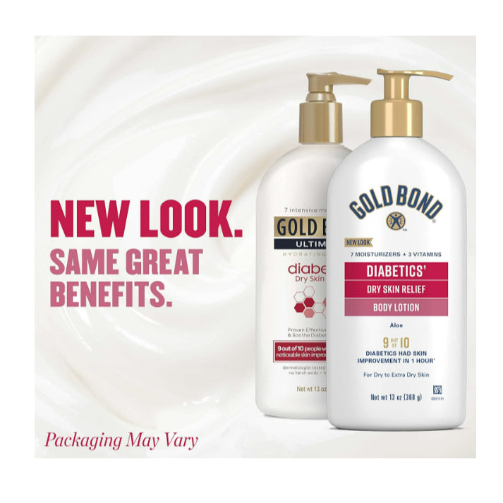 LowCost PH| Gold Bond, Diabetics, Dry Skin Relief Body Lotion, Aloe, (595 g)