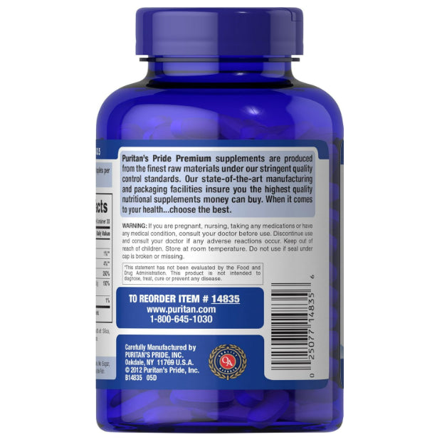 LowCost PH| Puritan's Pride Calcium 1500 mg with Vitamin D 1000 IU-120 Coated Caplets, 120 Caplets
