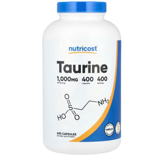LowCostPh | NowFoods, Life Extension Taurine, Double Strength, 500 | 1,000 mg Nervous System