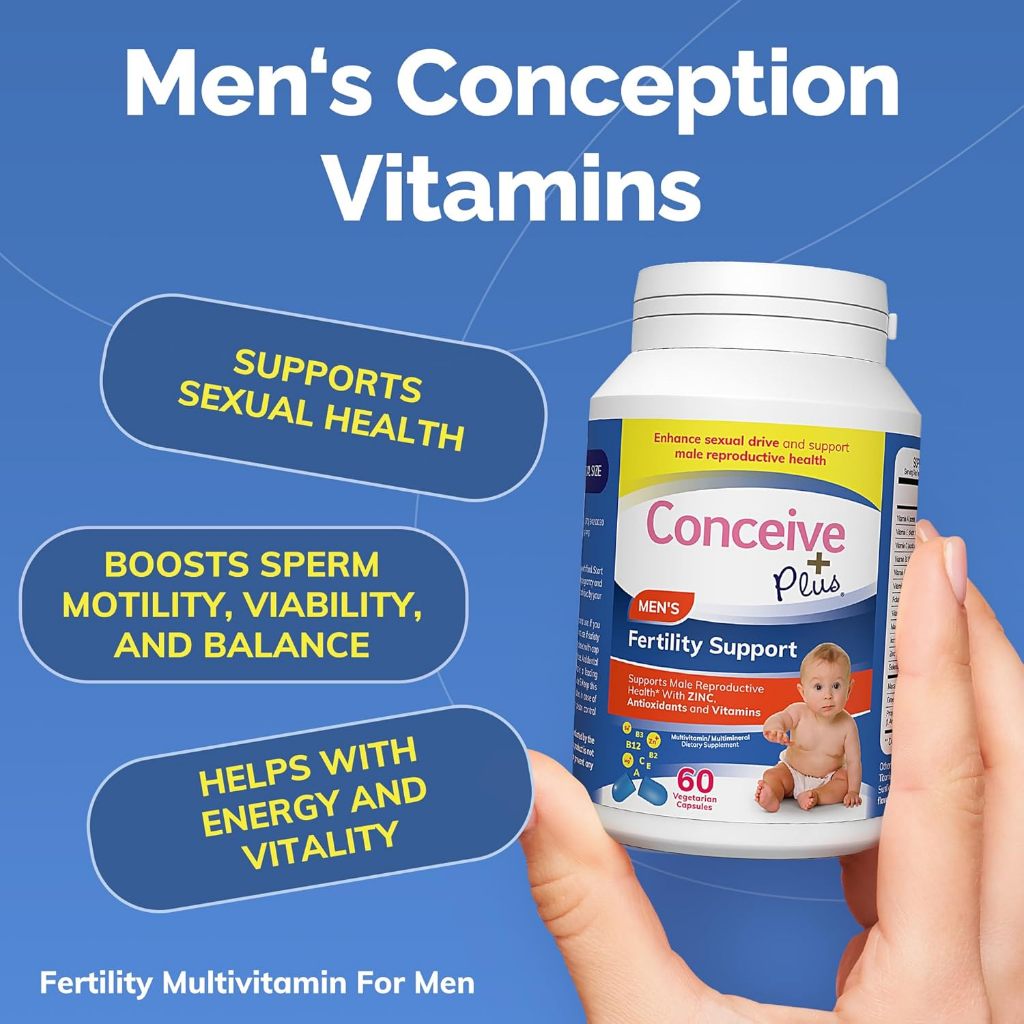 LowCost PH| Conceive Plus Men's Fertility Sperm Count Booster w/ Maca, L-Arginine, Zinc,Folate,Magne