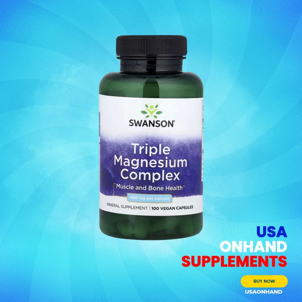 USA Onhand | Swanson Triple Magnesium Complex ( Muscle and Bone Health )