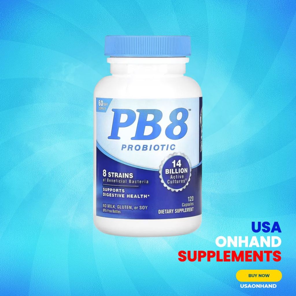 USA Onhand | Nutrition Now PB 8 Probiotic, 120 Capsules, 60Capsules Supports Digestive Health