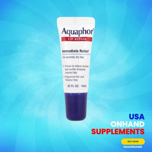 USA Onhand | Aquaphor, Lip Repair, Immediate Relief, Fragrance Free, 0.35 fl oz