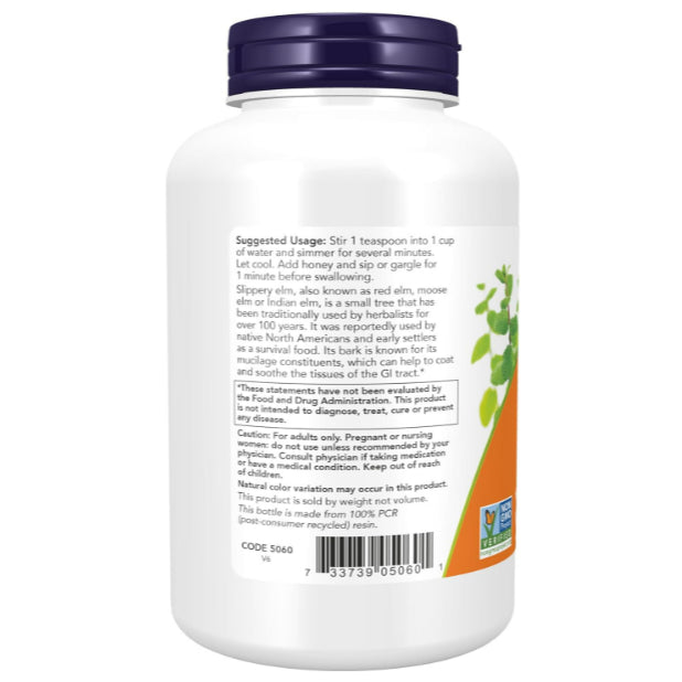 LowCost PH| NOW Foods, Slippery Elm Powder, 4 oz (113 g)