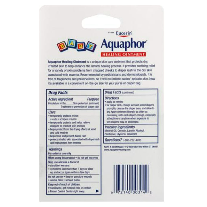 LowCost PH| Aquaphor, Baby Healing Ointment, Fragrance Free , 2 Tubes, 0.35 oz (10 g) Each