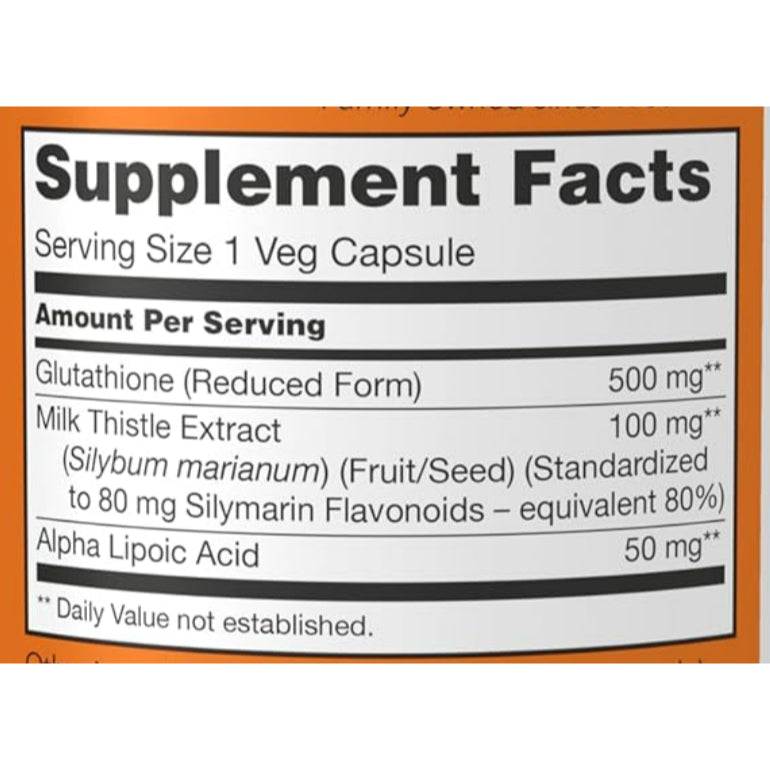 LowCostPh | NOW Foods, Glutathione, 500 mg, 250 mg,  60 Veg Capsules, Free Radical Neutralizer