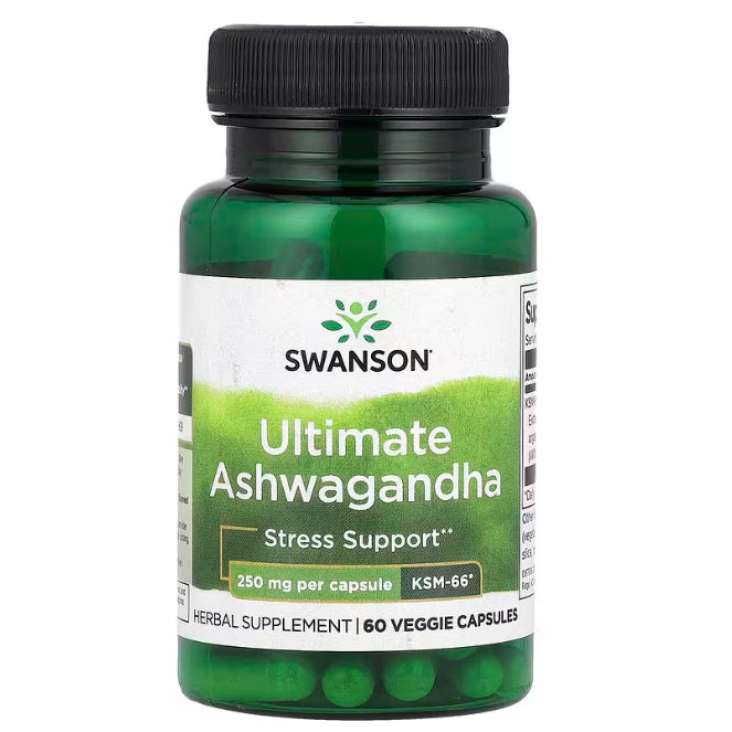 SwanonPh| Swanson, Full Spectrum, Ultimate 250mg, Ashwagandha Extract, 450mg, Capsule Stress Support