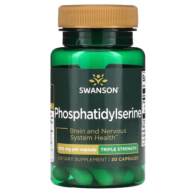 Swanson Ph | Swanson, Phosphatidylserine, 100mg, 300mg, Softgels Brain and Nervous System Health