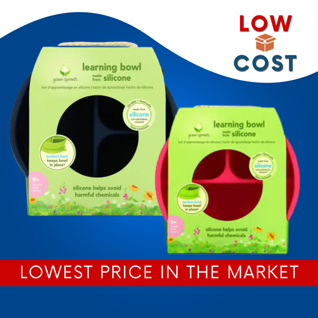 LowcostPh | Green Sprouts, Learning Bowl, 9+ Months, Navy, 1 Bowl